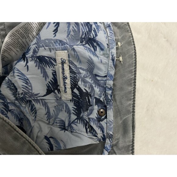 Tommy Bahama Pants Mens 35x32 Gray Flat Front Stretch Chino Casual Relaxed Fit - Picture 11 of 16
